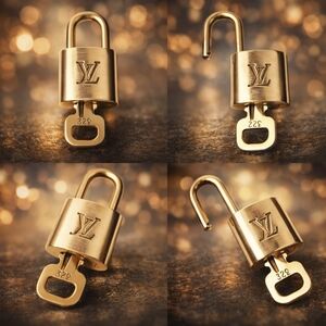100% Authentic Louis Vuitton Gold Padlock – Preowned – Excellent Condition 3226